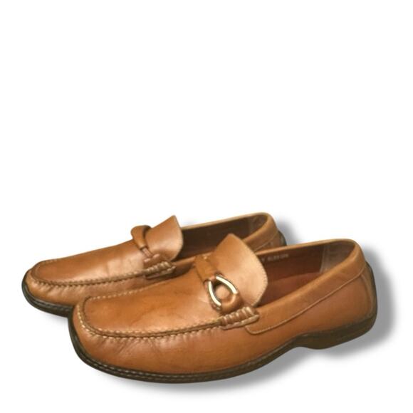 Donald J Pliner Eleo Driving Loafers Shoes Horsebit Moc Toe Brown Leather Sz 9.5 - Picture 6 of 16
